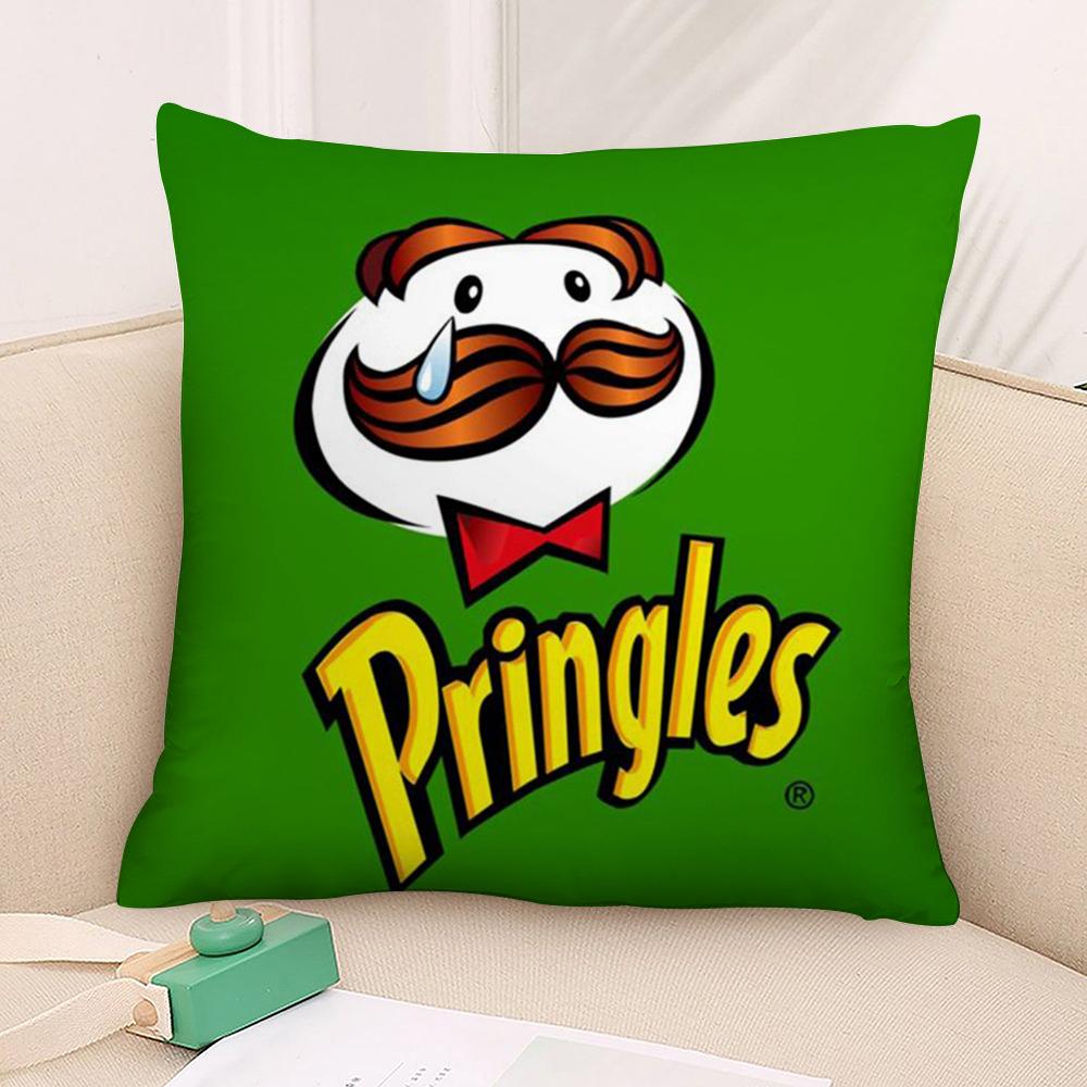 Bearded P-Pringles Pillow Case 3D Print Polyester Fiber 40*40cm Home Sofa Throw Decoration Festival Gift