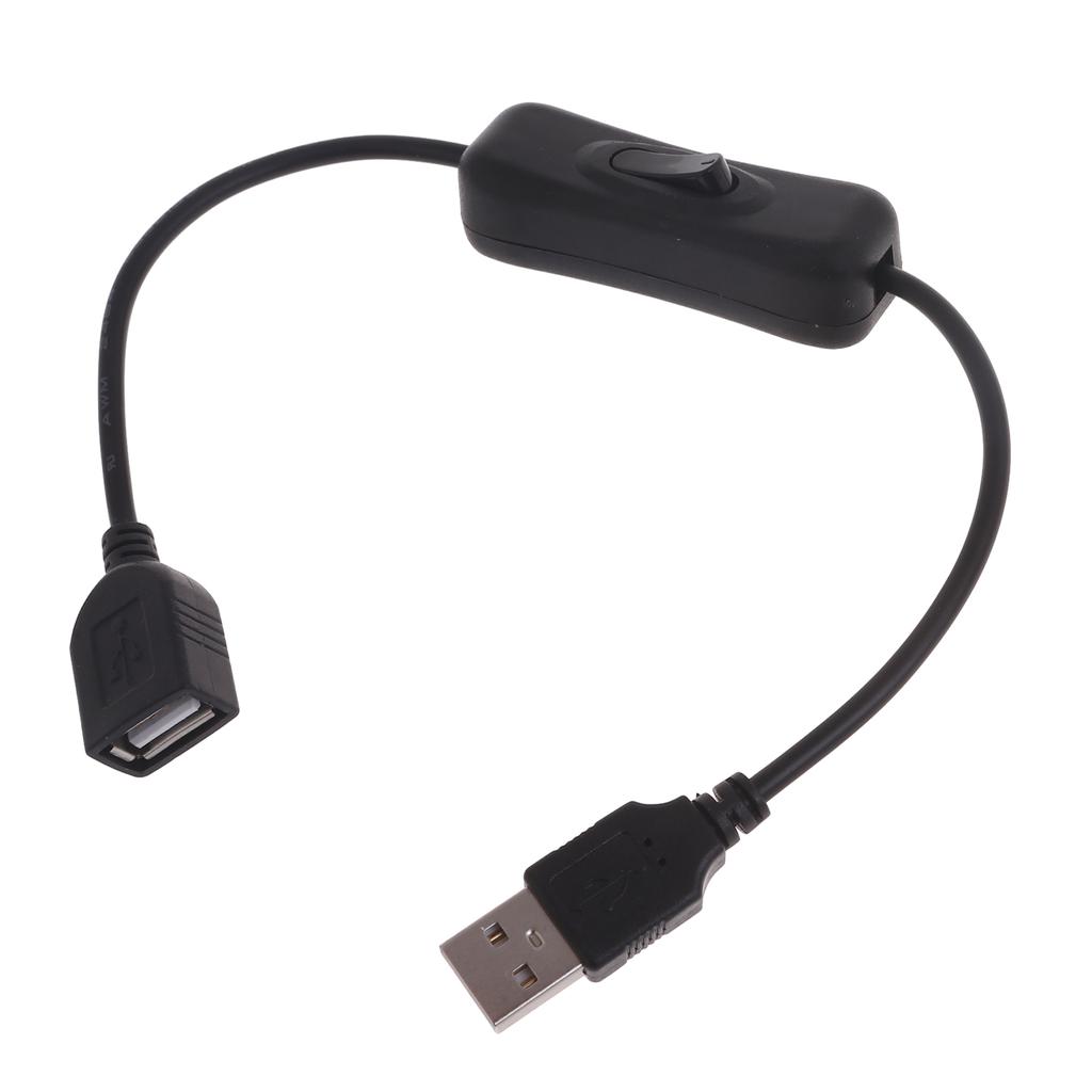 USB Cable with Switches, 1-Pack USB Male to Female Extension Cord Inlines Rockeres On/Off Switches for Driving Recordering