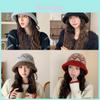 Winter Knit Bucket Hat For Women With Windproof Warmth And Casual Style