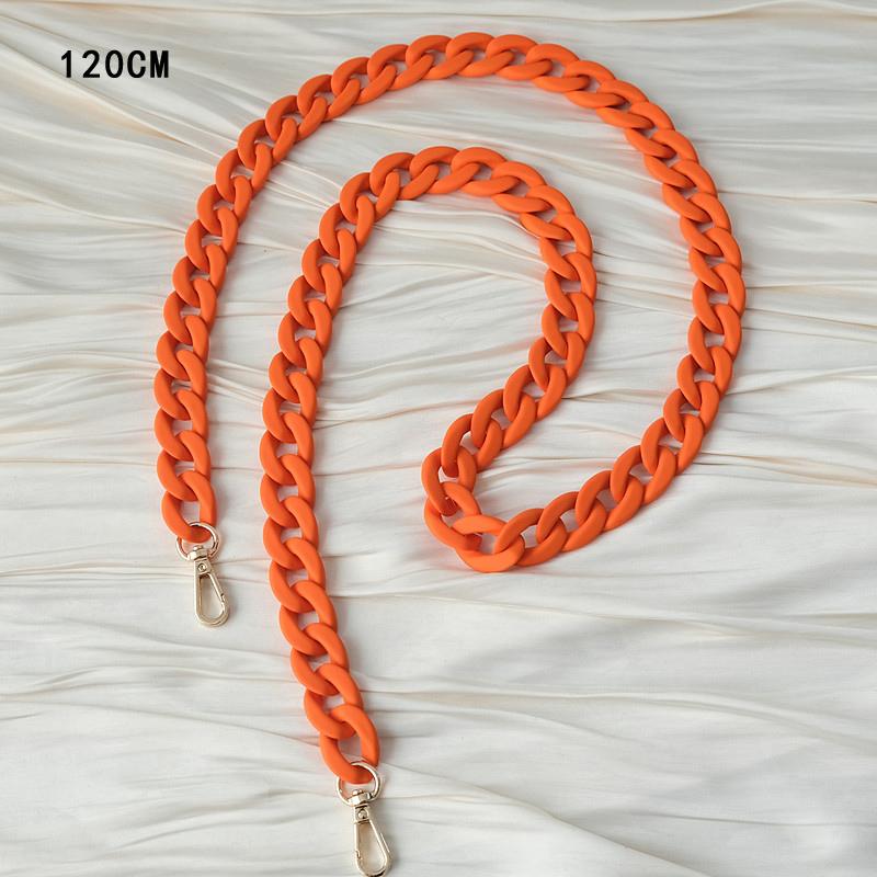 

Новый аксессуар для телефона, съемный ремешок, синий матовый ремешок через плечо, длинный чехол для телефона, цепочки, акриловая подвеска на шею, однотонная цепочка для телефона 120CM оранжевый