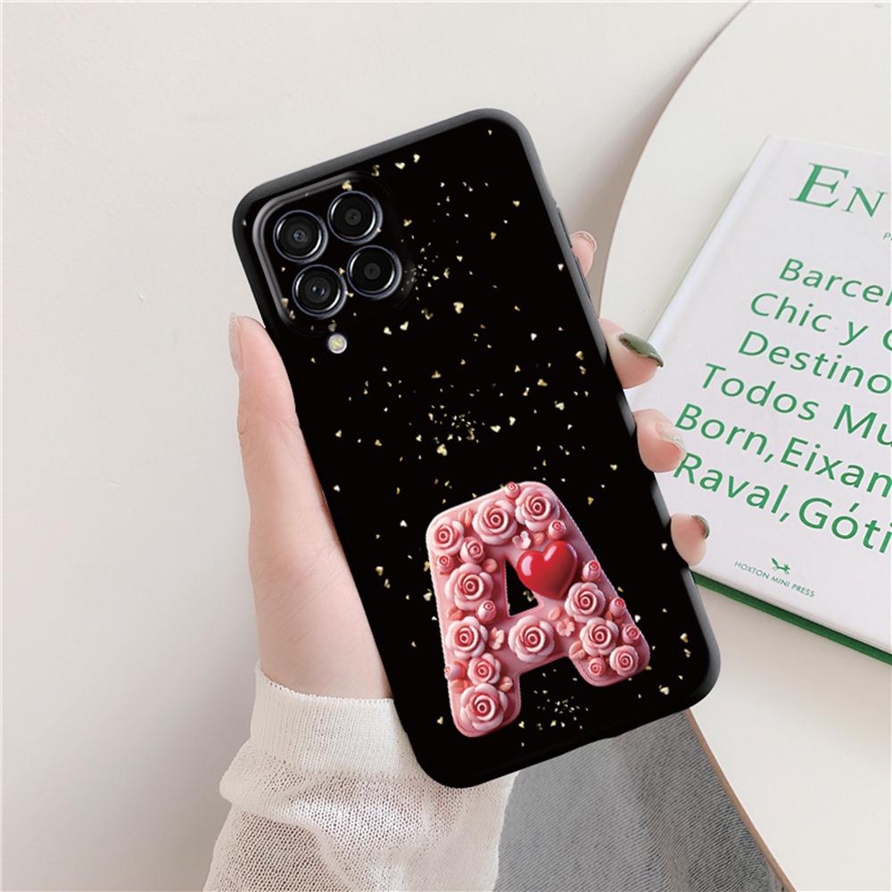 

Heart Love Rose Artistic Letters Valentine s Day Phone Case For Samsung Galaxy A22 A12 A20 A21S Couple Protection Fundas Cover Samsung A20