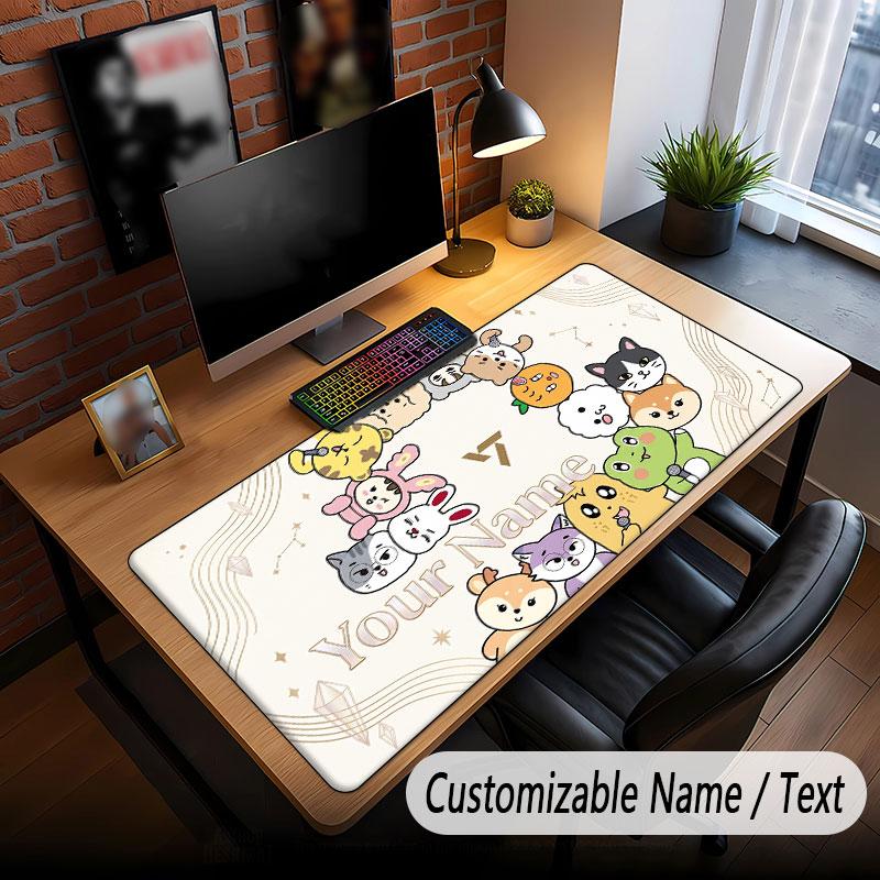 Custom Name Extended Mouse Pad,SEVENTEEN Gaming Desk Mat For Home Office Desktop Decor
