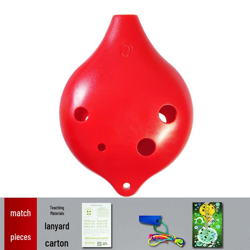 Ocarina 6-Hole C-Key Alto, Drop-Resistant Resin Plastic for Students and Home Use