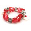 Les Trésors De Lily [J7765] - Red 'Scarlett' Designer Bracelet