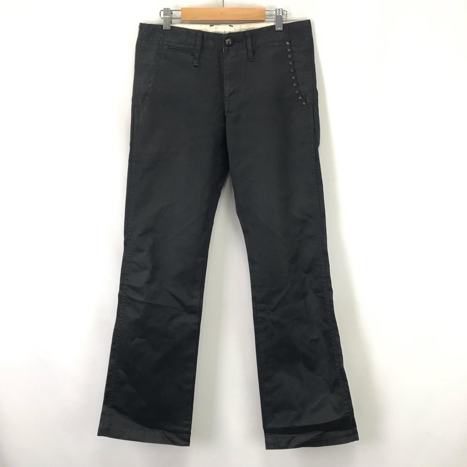 

USED/Made in Japan VANQUISH Skinny Pants 32 Men M-L Inseam 83cm Black