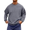 Men's Neck Long Sleeve Loose Fit Sweatshirt for Casual Daily Wear