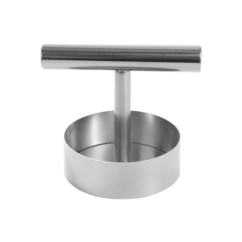

Round Stainless Steel Hamburger Press Adjustable Thickness Manual Meat Pie Press Mold Barbecue