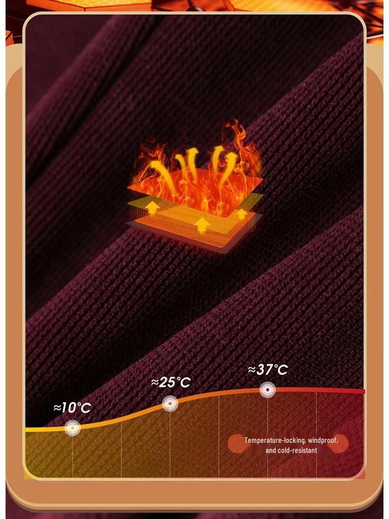 Nové dámské harémové kalhoty s vysokým pasem a fleecovou podšívkou - Plus size, Teplé, Ležérní, Silný žinylkový materiál pro podzim/zimu