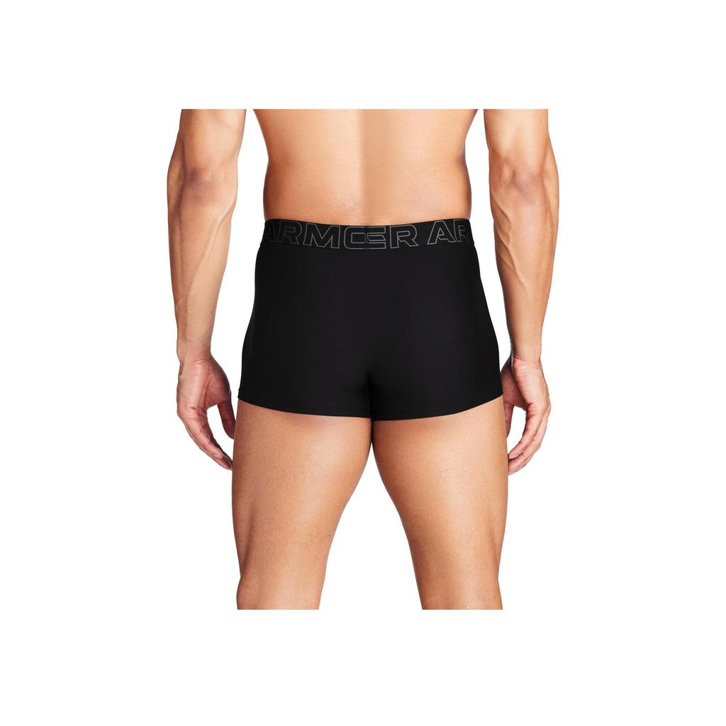 Under Armour Logo Print Casual Boxer Briefs Men Underwear Black 1387413-001