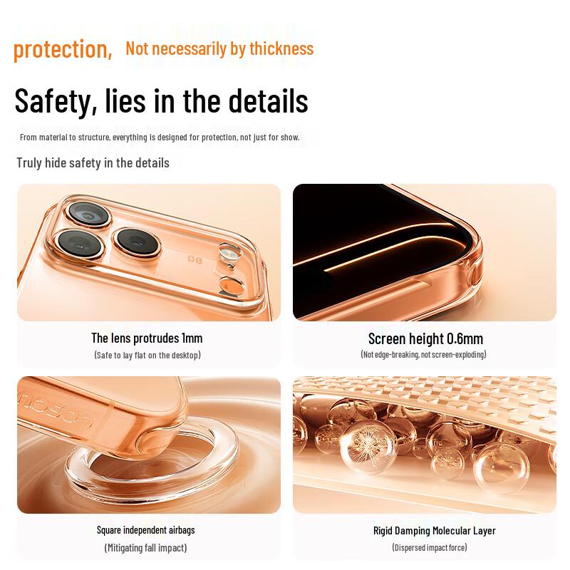 Baseus Soft-Edge Transparent Anti-Yellowing Case for iPhone 17 Series