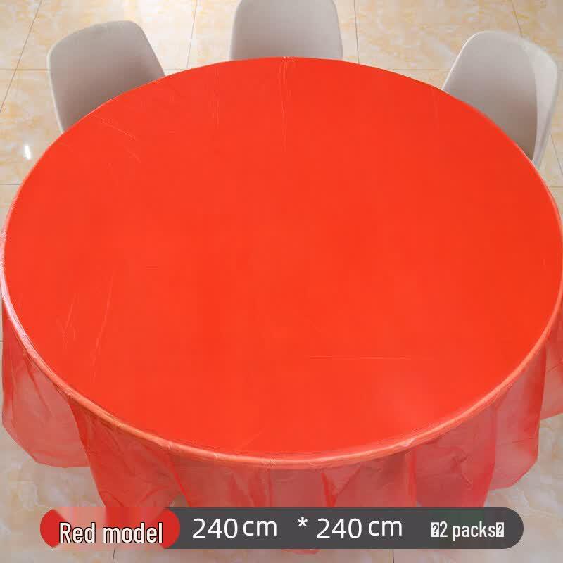 ZISIZ Disposable Waterproof Plastic Tablecloth
