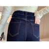 2024 Plus Size Women Jeans Pants Denim Female Pencil Elastic Diamond Basic Blue High Waist Trousers Oversize Fashion New Pants