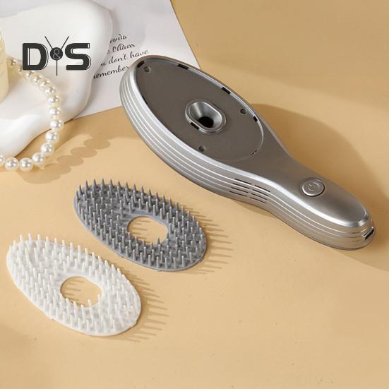 Electric Hair Styling Brush Vacuum Dander Remover & Volumizing Comb with Scalp Massage Type-C Fast Charge Portable Hair Care Tool