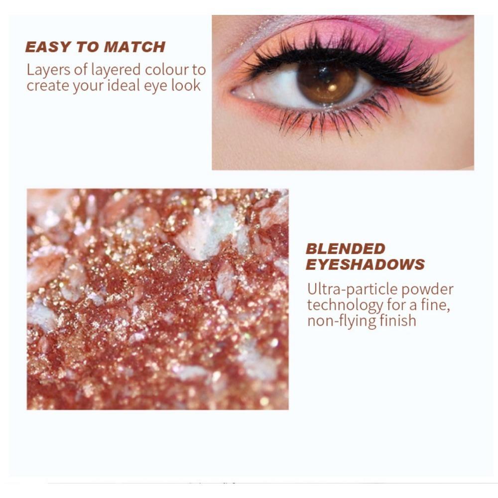 Fit Colors 12-Farben-Gesichts-Make-up-Puder Ducky Light Pearl Helle Farbe Kosmetik Browsefish Puder Lidschattenplatte