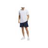 Adidas Solid Color Elastic Waist Three-Quarter Straight Leg Casual Shorts Men shorts Navy-Blue IW6704