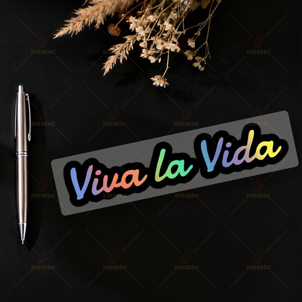 

1pc Viva La Vida Spanish Style Motocycle Sticker Waterproof for Fairing Fuel Tank Fender Car Body Scooter Universal Vinyl Decals 20x3.1cm