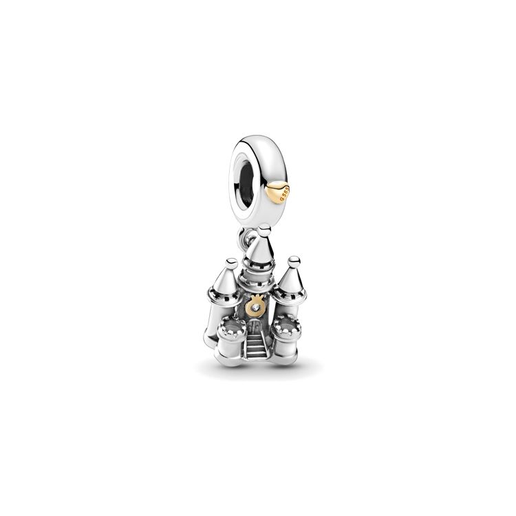 Pandora Two-Tone Castle Pendant Men jewelry Silver 799337C00 Silver