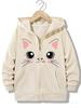 Kawaii Cat Terrier Zipper Hoodie - Casual Y2K Style for Boys & Girls