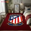 Atltico Madrid Team Crest Logo Carpet Suitable For All Seasons Living Room And Bedroom Mats Bathroom Mat Dormitory Decoration Room