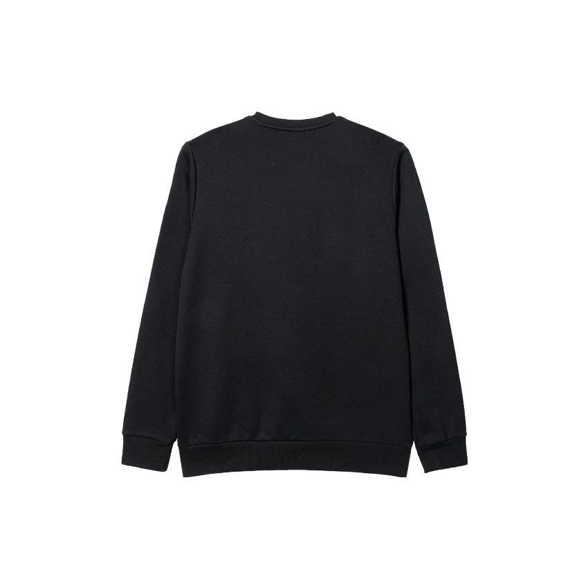 Anta Solid Color Crew Neck Pullover Sweatshirt Men sweatshirt Black 152147703-3