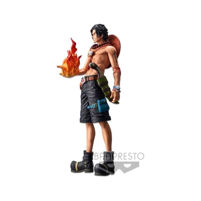 Statuette - BanPresto - Grandista Nero Portgas D. Ace - 28 Cm - Black - Red - Plastic - Resin