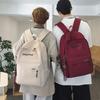 Schoolbag New Korean Version Simple Letter Backpack, Primary and Secondary School Schoolbag, Large Capacity and Light Men's and Women's Travel