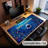 Fish Ocean Theme Custom Mouse Pad Personalized With Name Text Customized Desk Mat For Office Home Decor