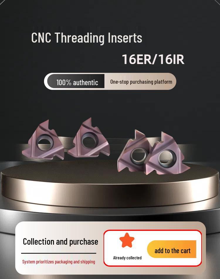 Haojiang AG60 CNC Threading Inserts Tool Holder for Internal/External Threads In Stainless Steel