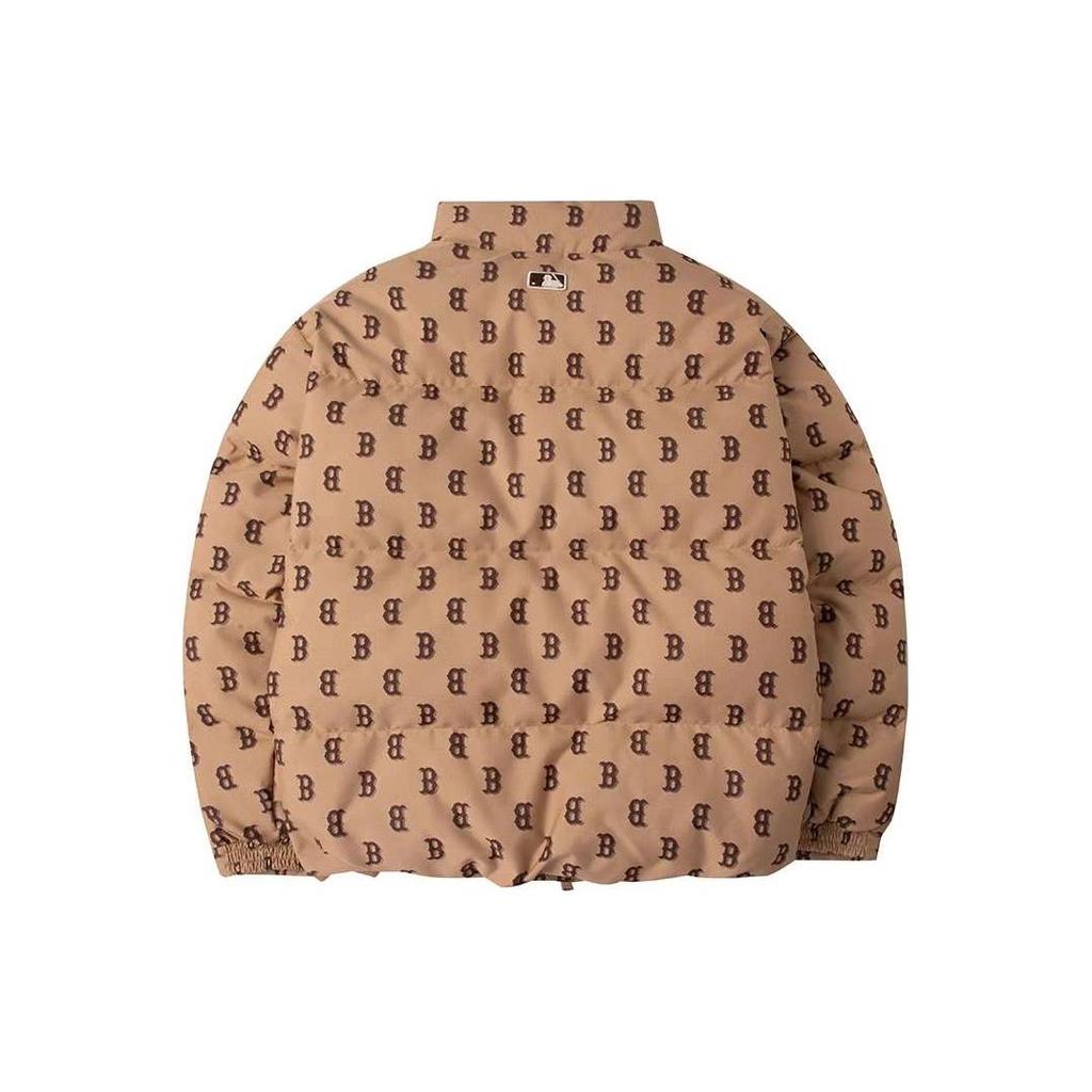 New MLB Down Jackets Unisex Khaki 3ADJM0236-43CAL