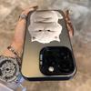 Cute White Cat Electroplate Silver IMD Phone Case For  Poco F6 X5 X6 M6 Pro 4G Mi 14 13 12 13T 14T Pro 11 Lite NE 5G Cover