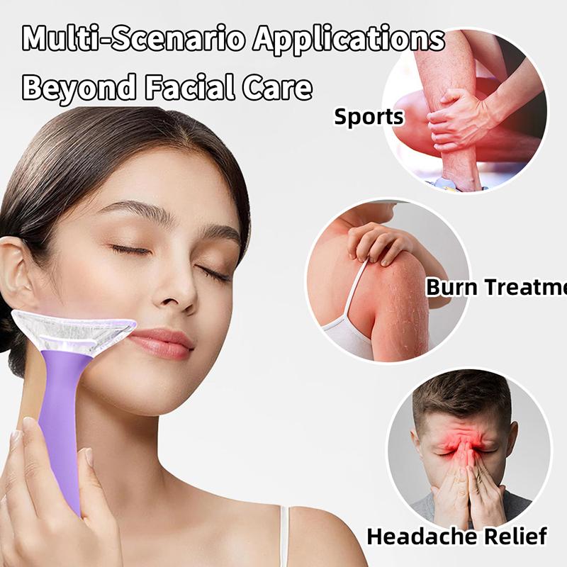 Facial Ice Roller For Face Premium With Carry Case And 2X Rollers For Long Lasting Cold