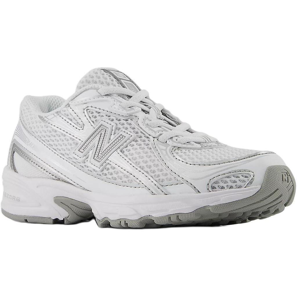 New Balance 740 Bungee Lace Little Kid White Silver Kids Sneakers PZ740WM