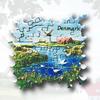 Denmark Souvenirs Copenhagen Fridge Magnets Mermaid Denish Hotdog Bread Fridge Stickers Home Decoration Wedding Gifts