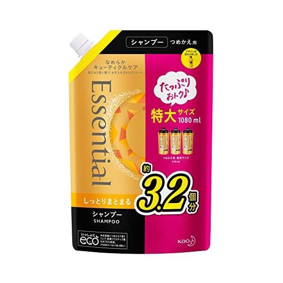 

[Large capacity] Essential moisturizing shampoo refill 1080ml