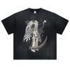 Manga Soul Eater Print Tshirt For Men Women Clothing Cotton Short Sleeve Tees Tops Harajuku Vintage Washed Oversized Streetwear