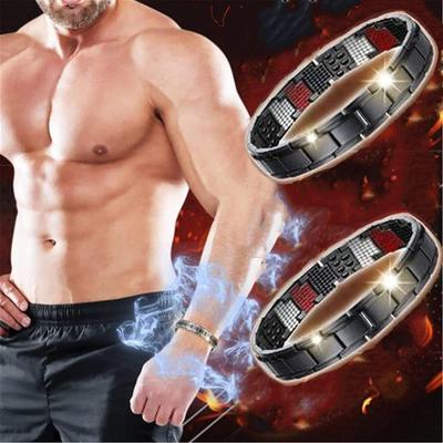 Bracciale per trattamento regolabile staccabile con trattamento del campo magnetico in 2 pezzi