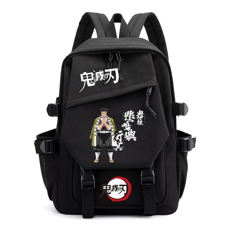 Japan Cartoon Comics Demon Slayer Instagram Backpack, Japanese Retro Style, Large Capacity Student Backpack 0016 KTB