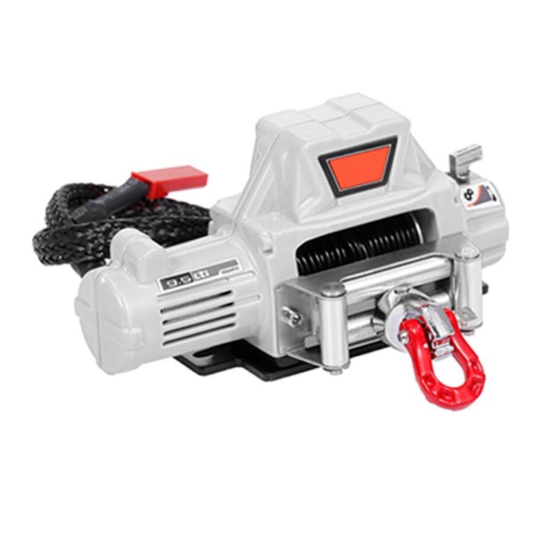 Metal Steel Wire Automatic Simulated Winch, RC Crawler Winch, Metal Winch Capstan for RC Crawler Car 1/10 TRX4 D90 SCX10