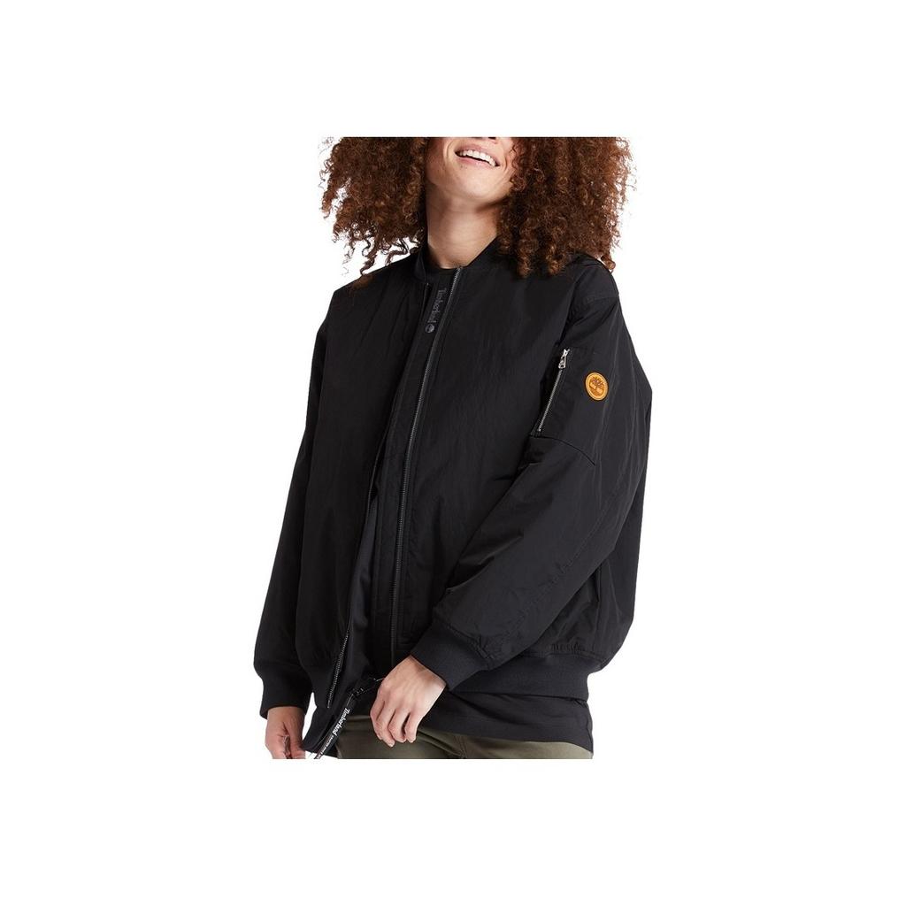 Timberland Loose Fit Quilted Flight Jacket Women Jackets Black A2BWQ-001