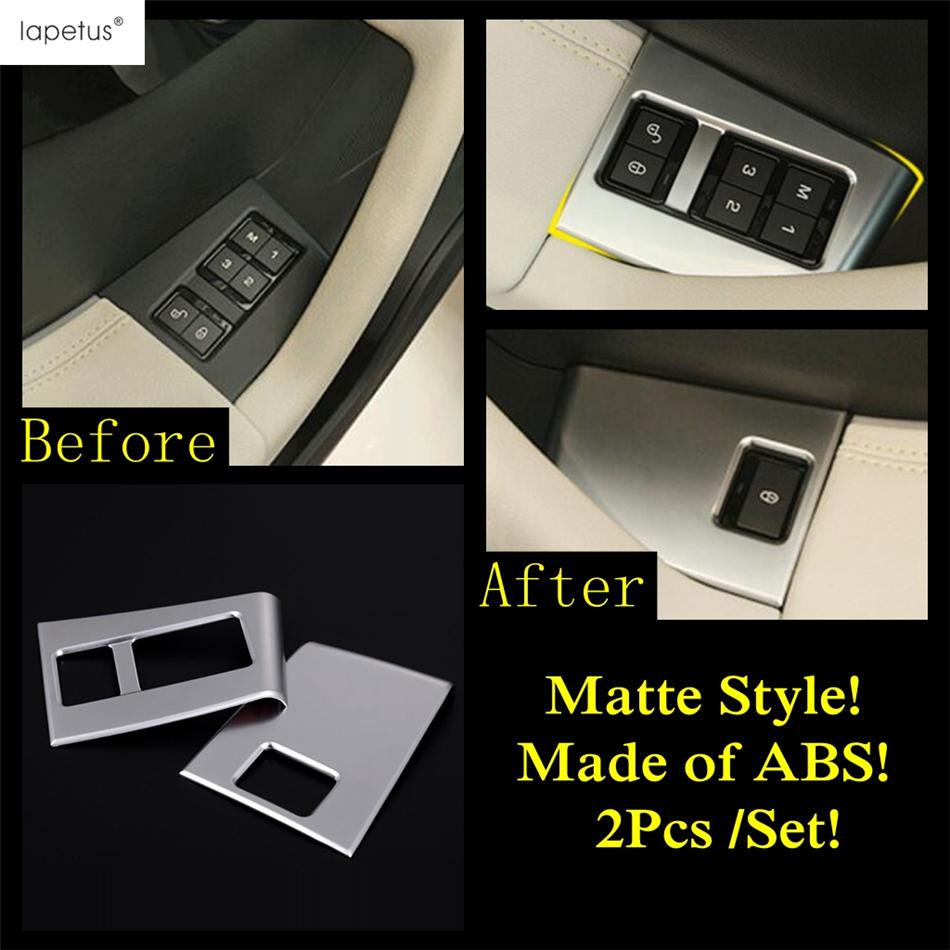 Window Lift / Head Lamp Light / Hand Brake / Seat Pillow Button Cover Trim Matte Accessories For Jaguar F-Pace X761 2017 -