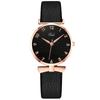 RORIOS Stylish and Quartz 30M Water Synthetic Leather Perfect for Casual Birthday Black Women's Watch, Cute, Movement, Resistance, Band, Commuting,