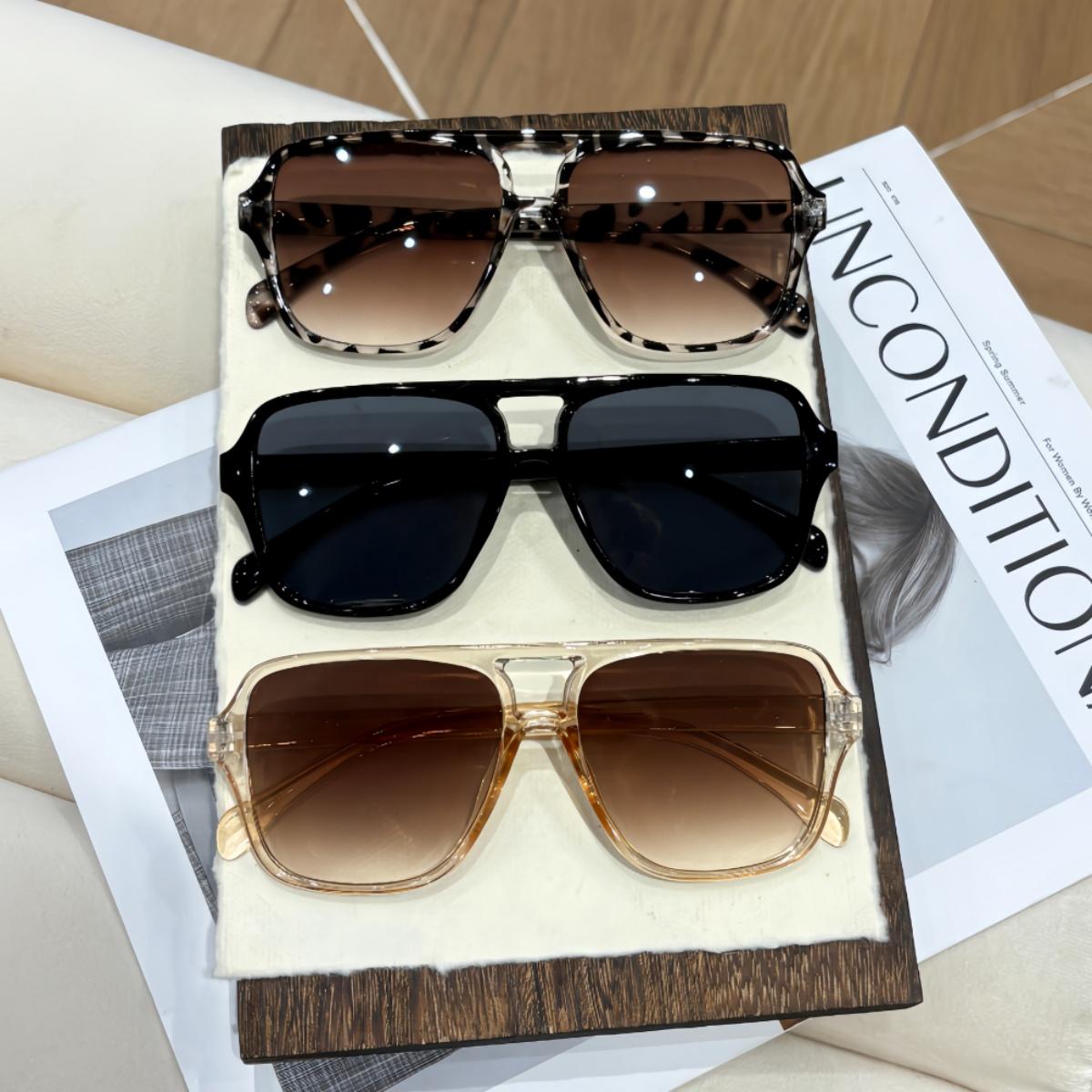 

3pcs European and American retro style men s and women s fashionable sunglasses trend versatile summer sun shading and UV protec
