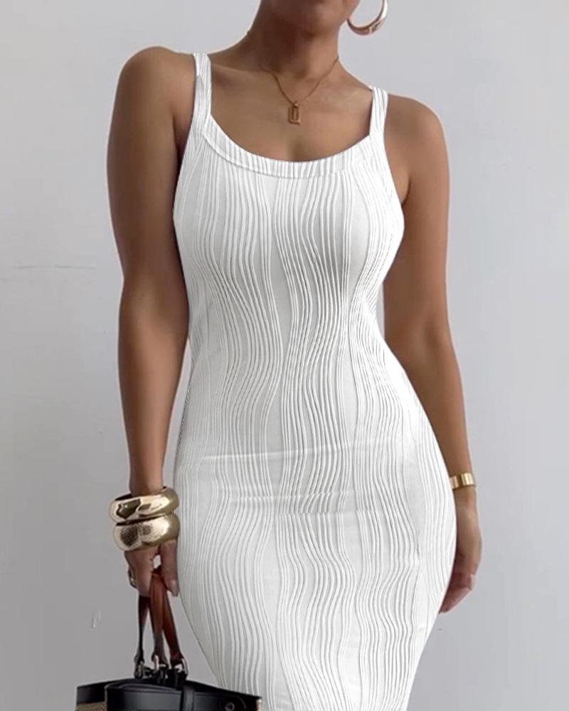 2026 European & American Women's Sleeveless Fitted Long Dress