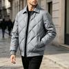 Men's Winter Loose Fit Jacket with Turn-Down Collar, Casual Outerwear for Everyday Wear