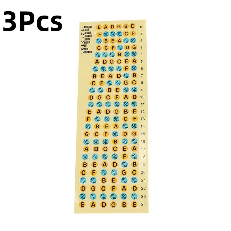 1/3/5Pcs Guitar Fretboard Notes Map Labels Stickers Fingerboard Fret Decals For Acoustic Electric Guitarra Accessories