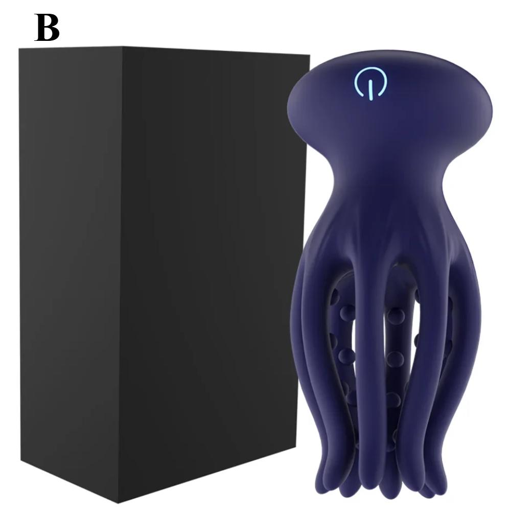 Sex Male Glan Masturbator Vibrator Penis Glan Testicle Massage Trainer Delay Ejaculation Silicone Sex Toys Adult Goods for Men