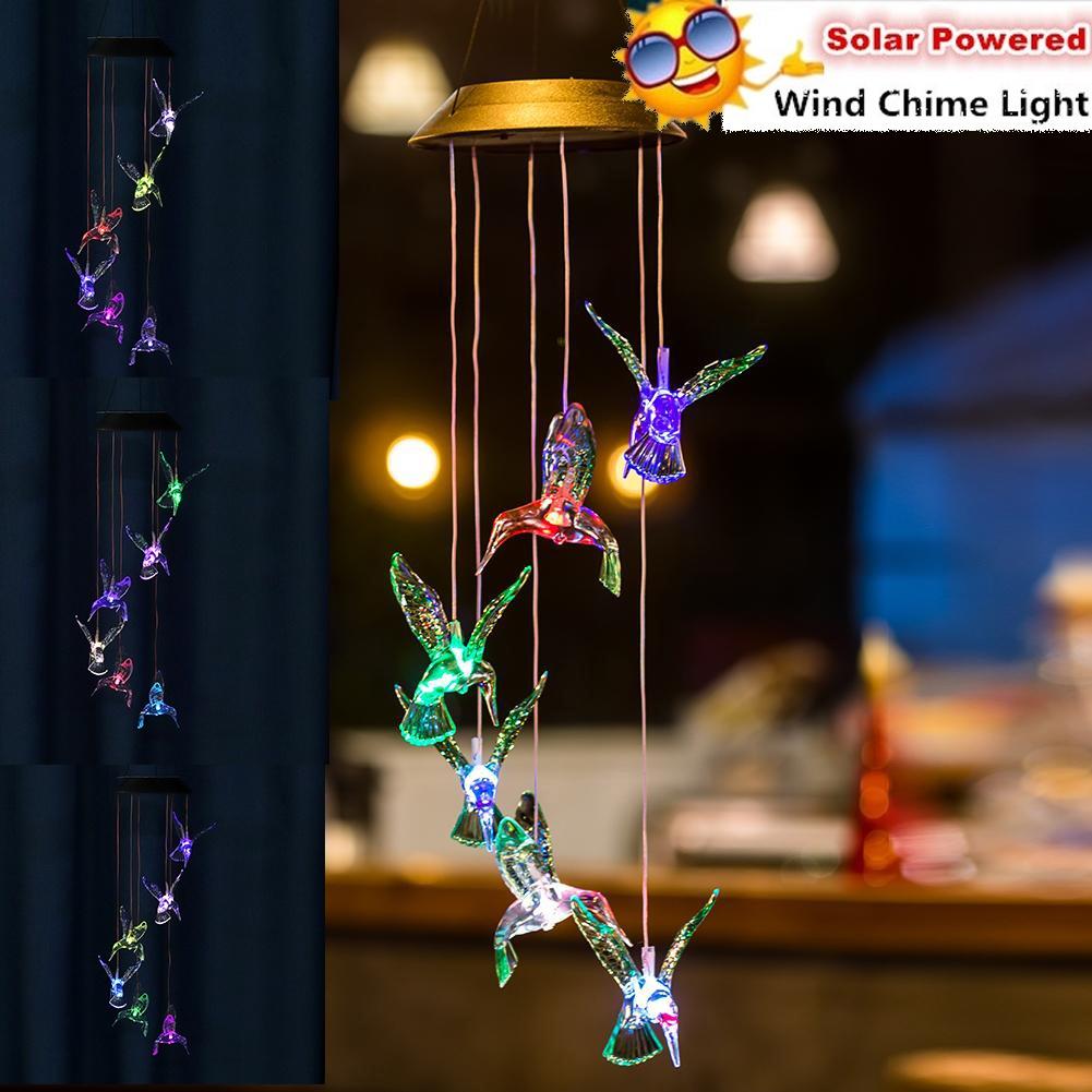 Led Solar Wind Chime Color Change Wind Chimes Outdoor Waterproof Hanging Crystal Ball Spiral String Light Decorative Wind Bells Light Buy From 85 On Joom E Commerce Platform
