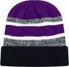 Custom Soft Cuff Pom Pom Stripe Knit Winter Beanie 3D Embroidered Skull Slouch Ski Hat Dot Plaid Character for Beach Business