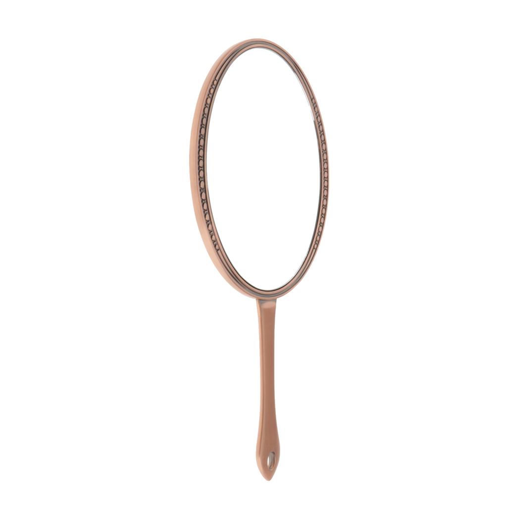 Handheld Cosmetic Shaving Mirror Hand Beauty Vanity Single Side Mirror
