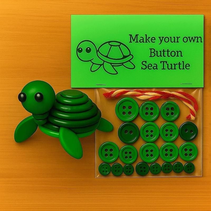 1 Set Handmade Highland Cow Animal Button Ornament Kit Cute Christmas Decorations DIY Accessories For Holiday